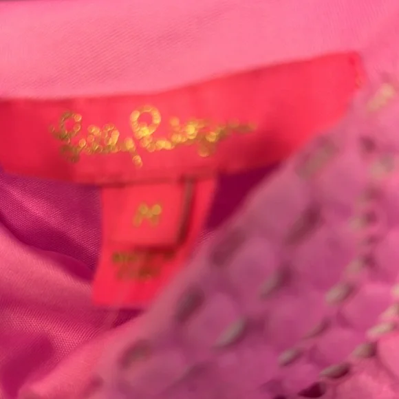 Lilly Pulitzer  dress pink scallops dress NWT size medium - Picture 3 of 6